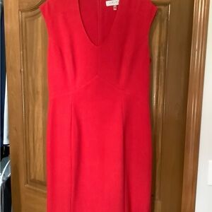 kasper red sheath dress Kasper Women's Stetch Crepe Princess Seam Sheath Dress, Red, 10